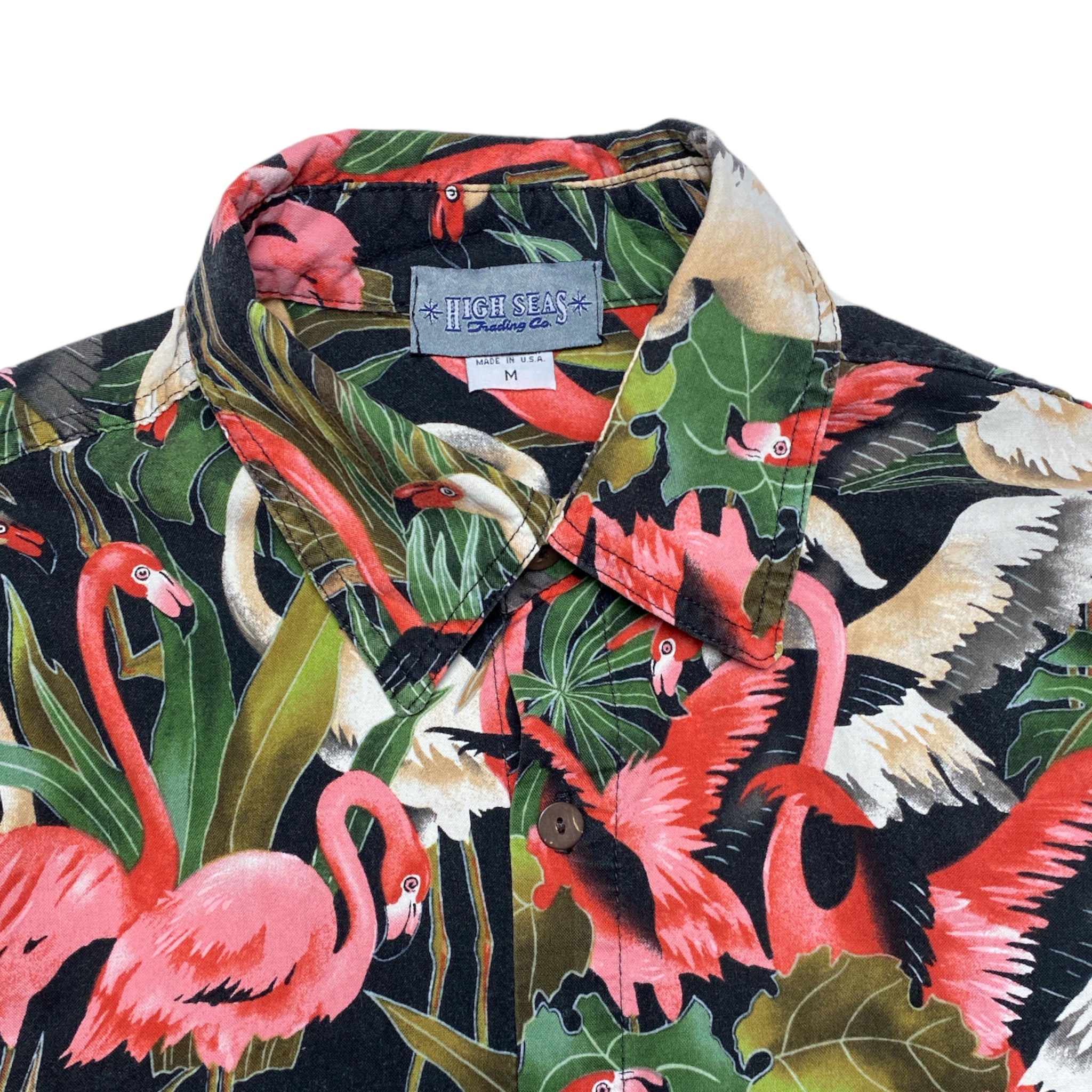 HIGH SEAS Hawaian Aloha Shirt Made in HAWAI USA