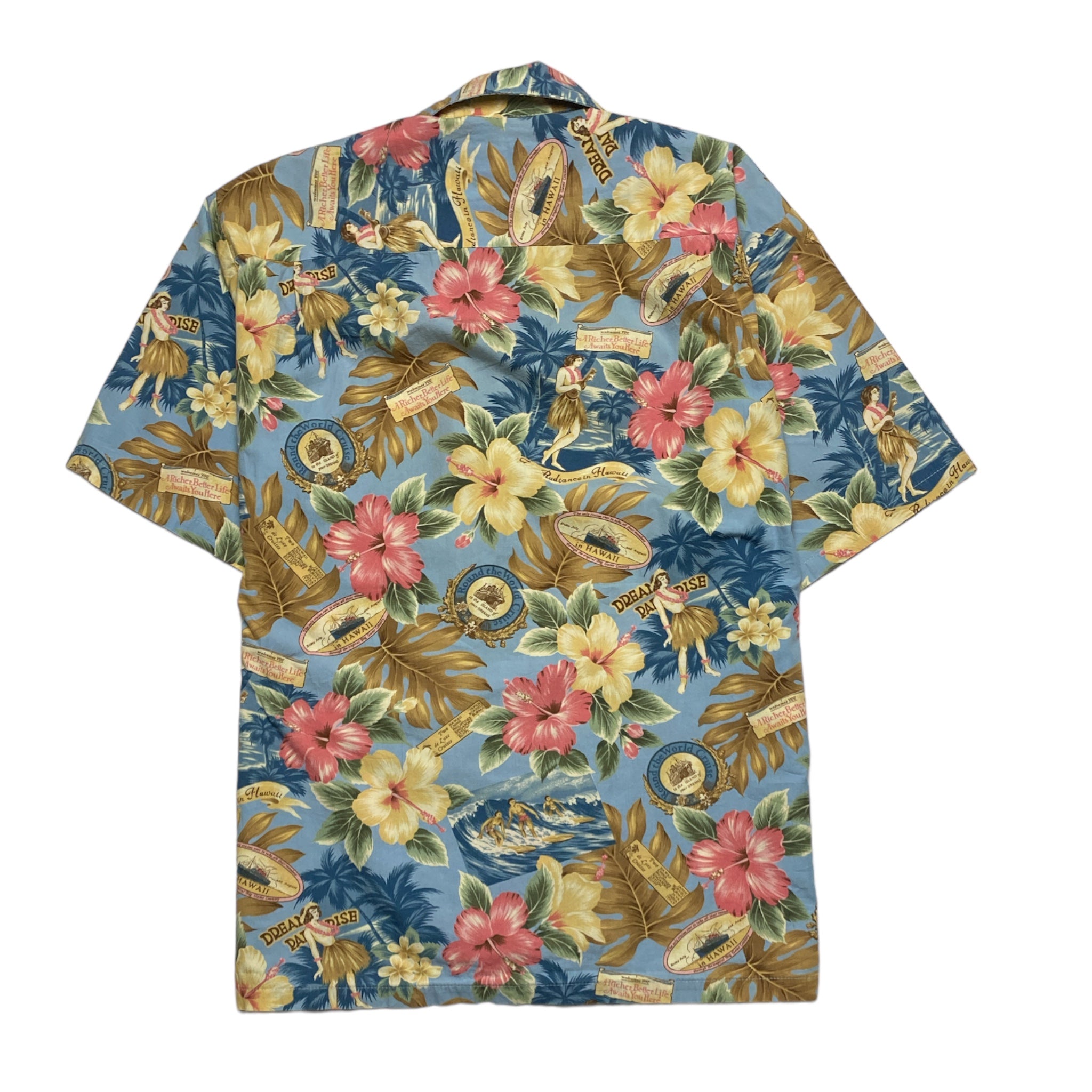 Hilo Hattie Hawaian Aloha Shirt Made in HAWAI USA