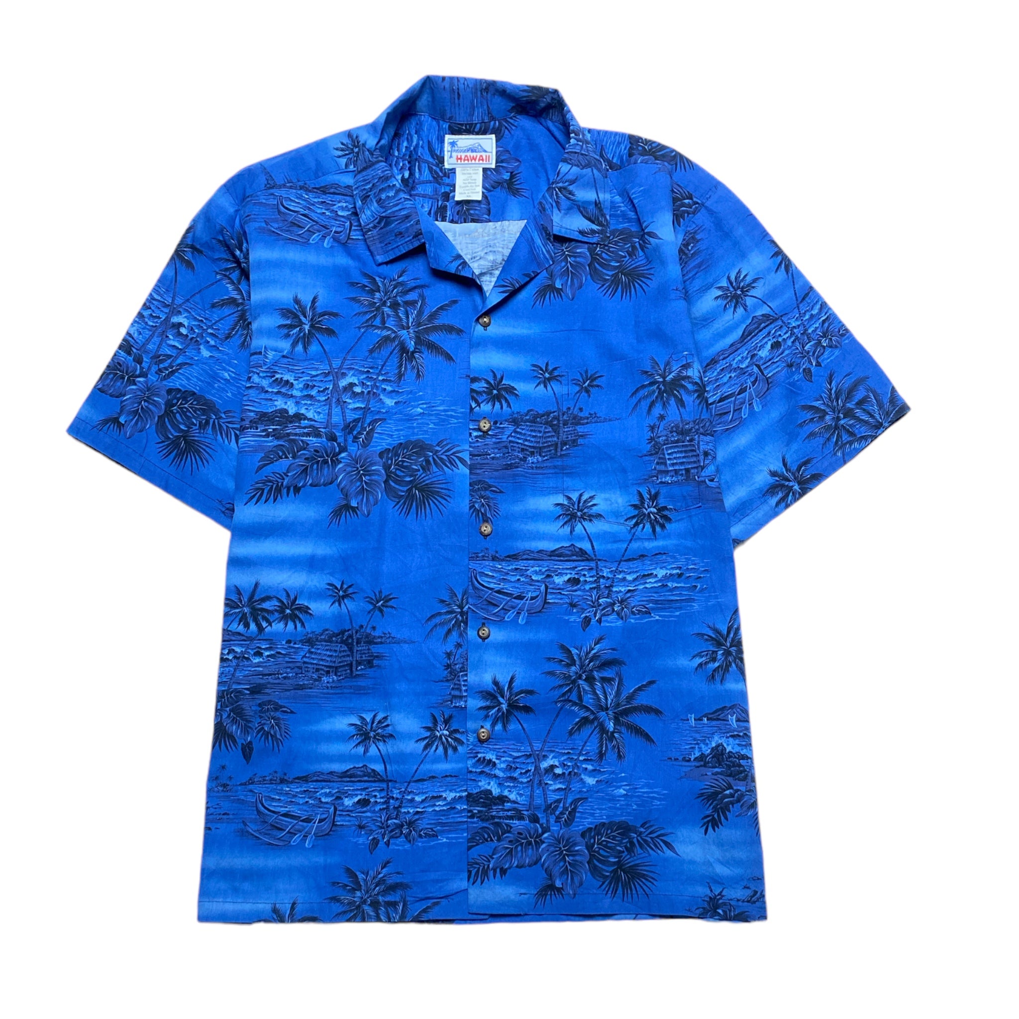 Hawaii Hawaiian Aloha Shirt Made in HAWAI.USA COTTON