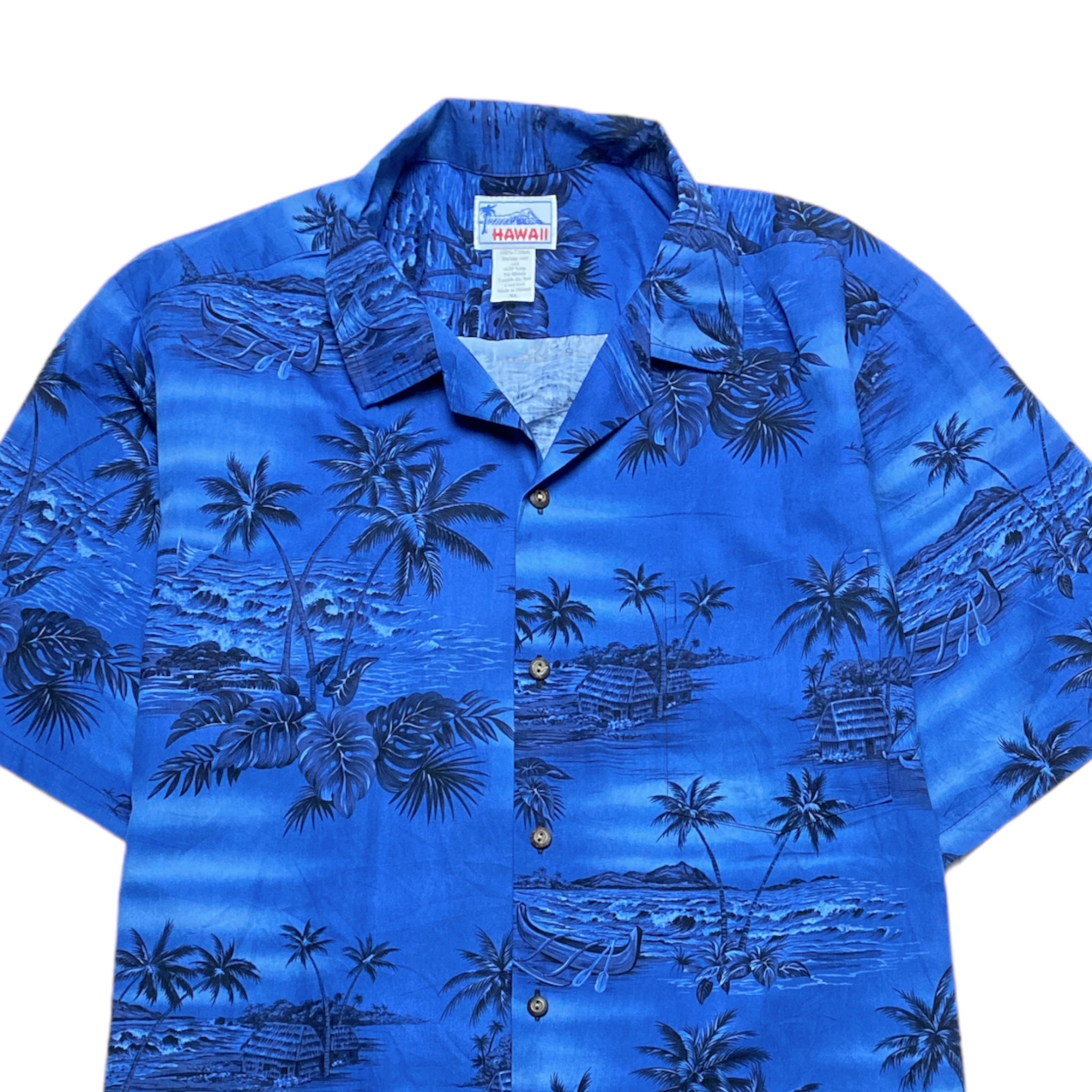 Hawaii Hawaiian Aloha Shirt Made in HAWAI.USA COTTON