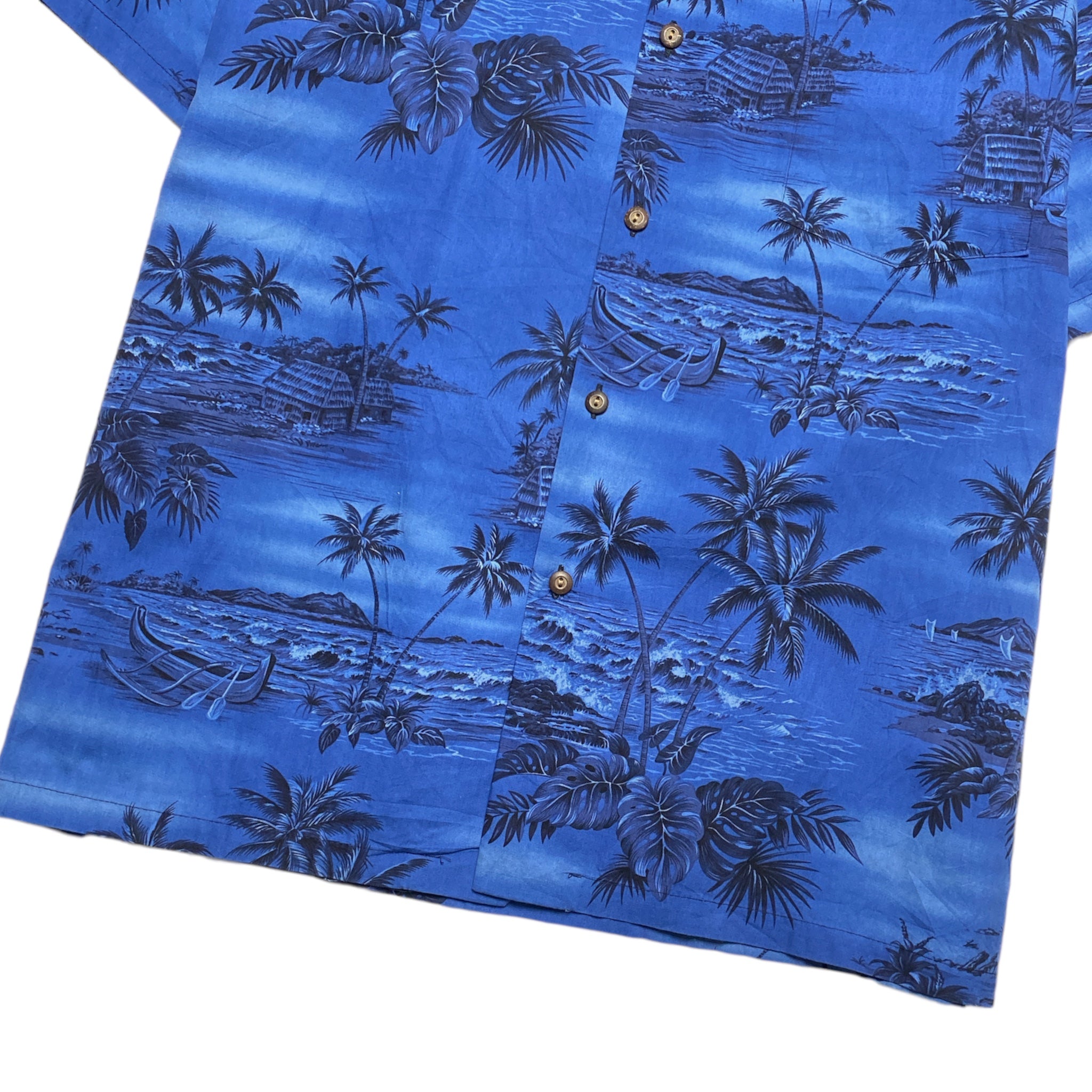 Hawaii Hawaiian Aloha Shirt Made in HAWAI.USA COTTON