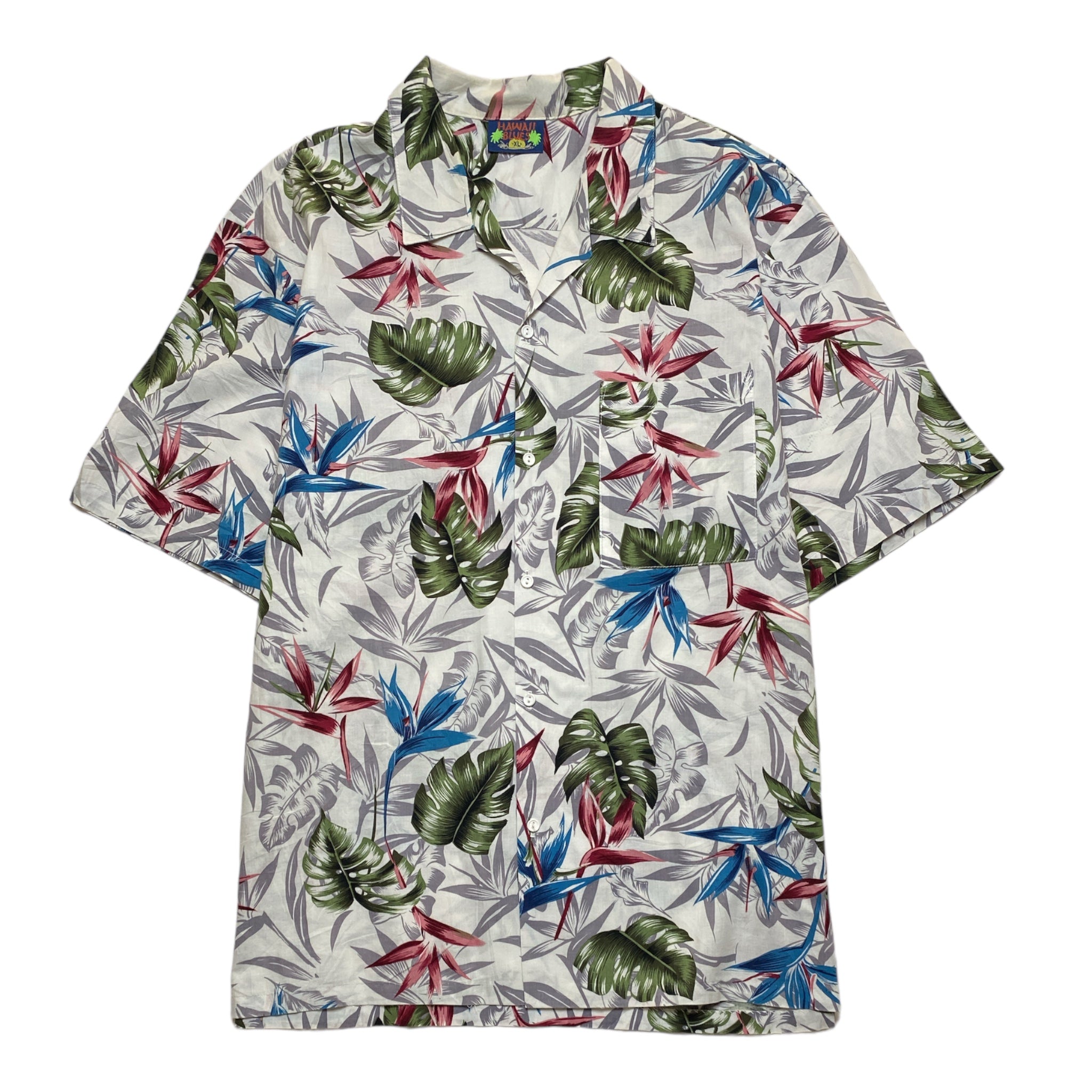 HAWAII BLUES Hawaian Aloha Shirt Made in HAWAI USA COTTON