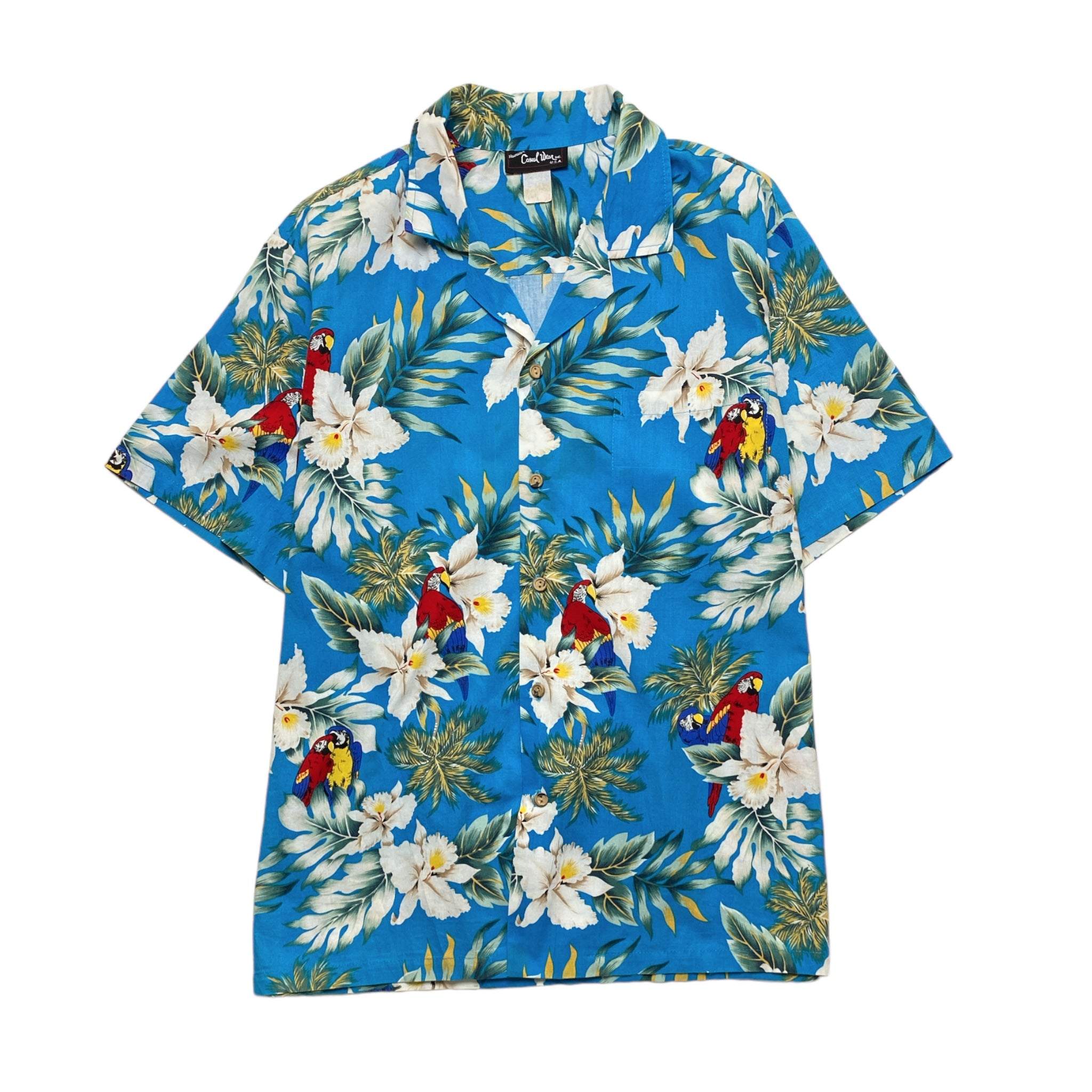 Casual Wear Inc Hawaian Aloha Shirt Made in HAWAI USA