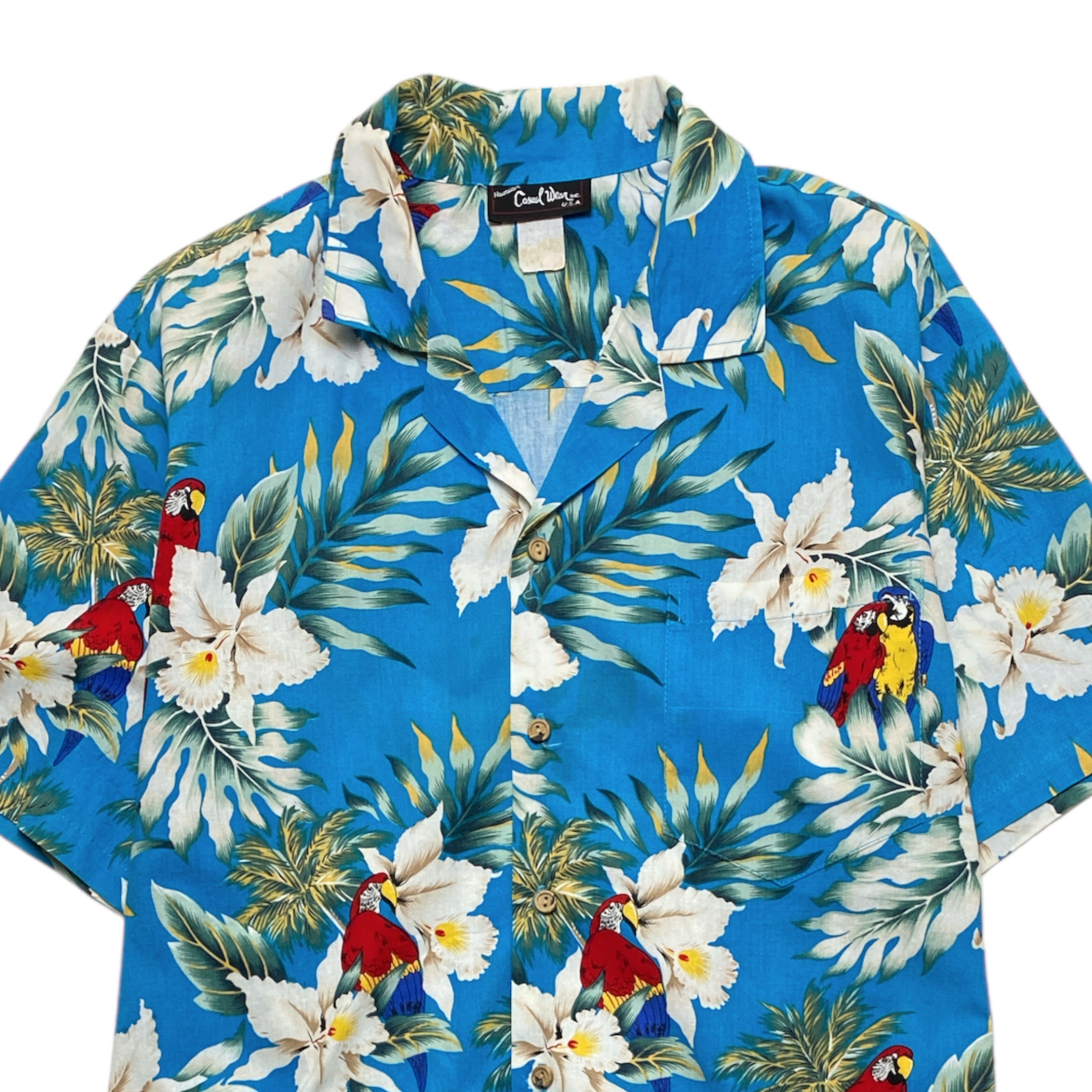 Casual Wear Inc Hawaian Aloha Shirt Made in HAWAI USA