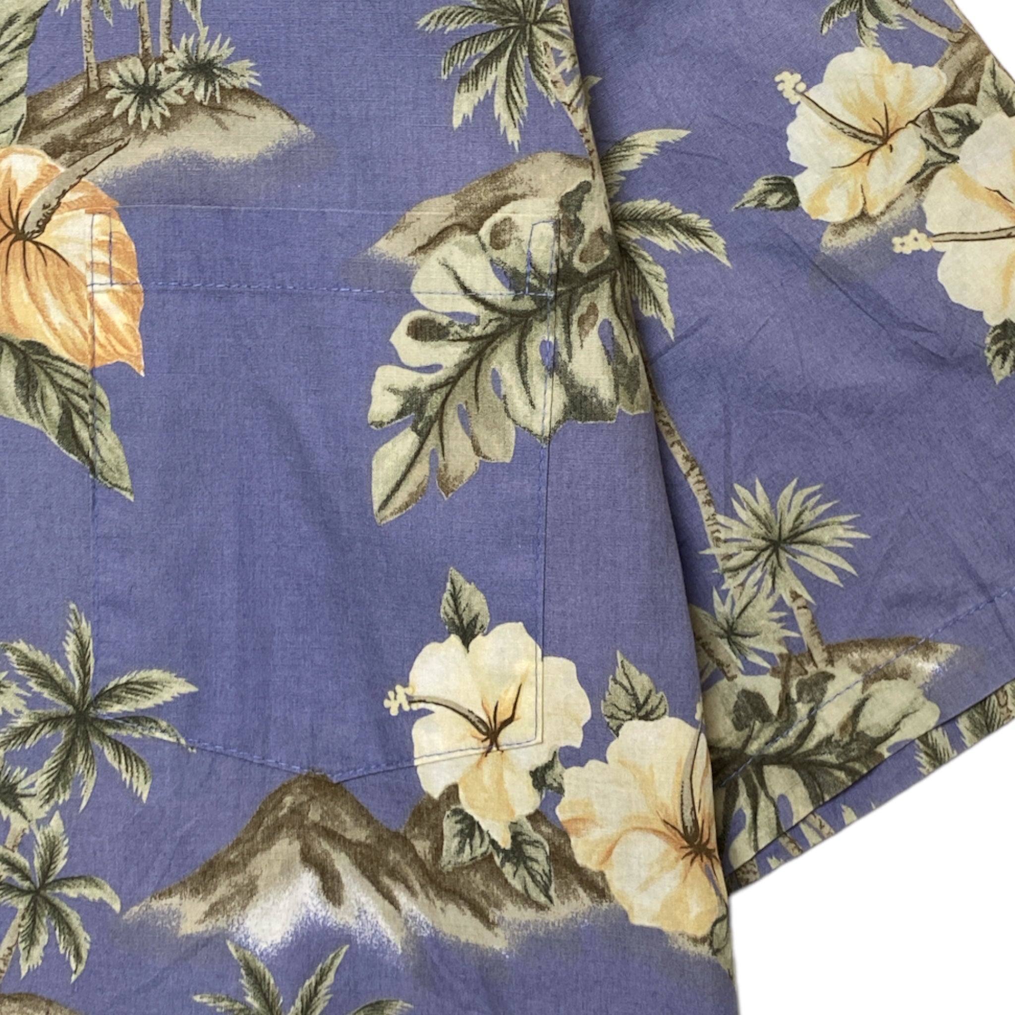 HO ALOHA Hawaian Aloha Shirt Made in HAWAI USA COTTON