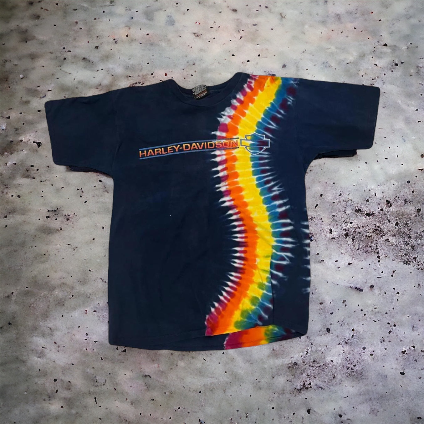 Harley Davidson Tee  Made in USA Tie Dye