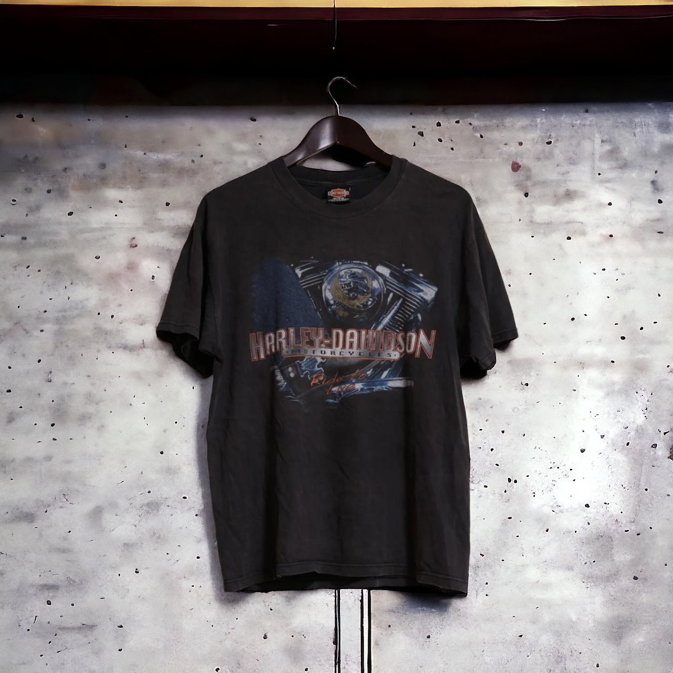 Harley Davidson Tee Made in USA Engine