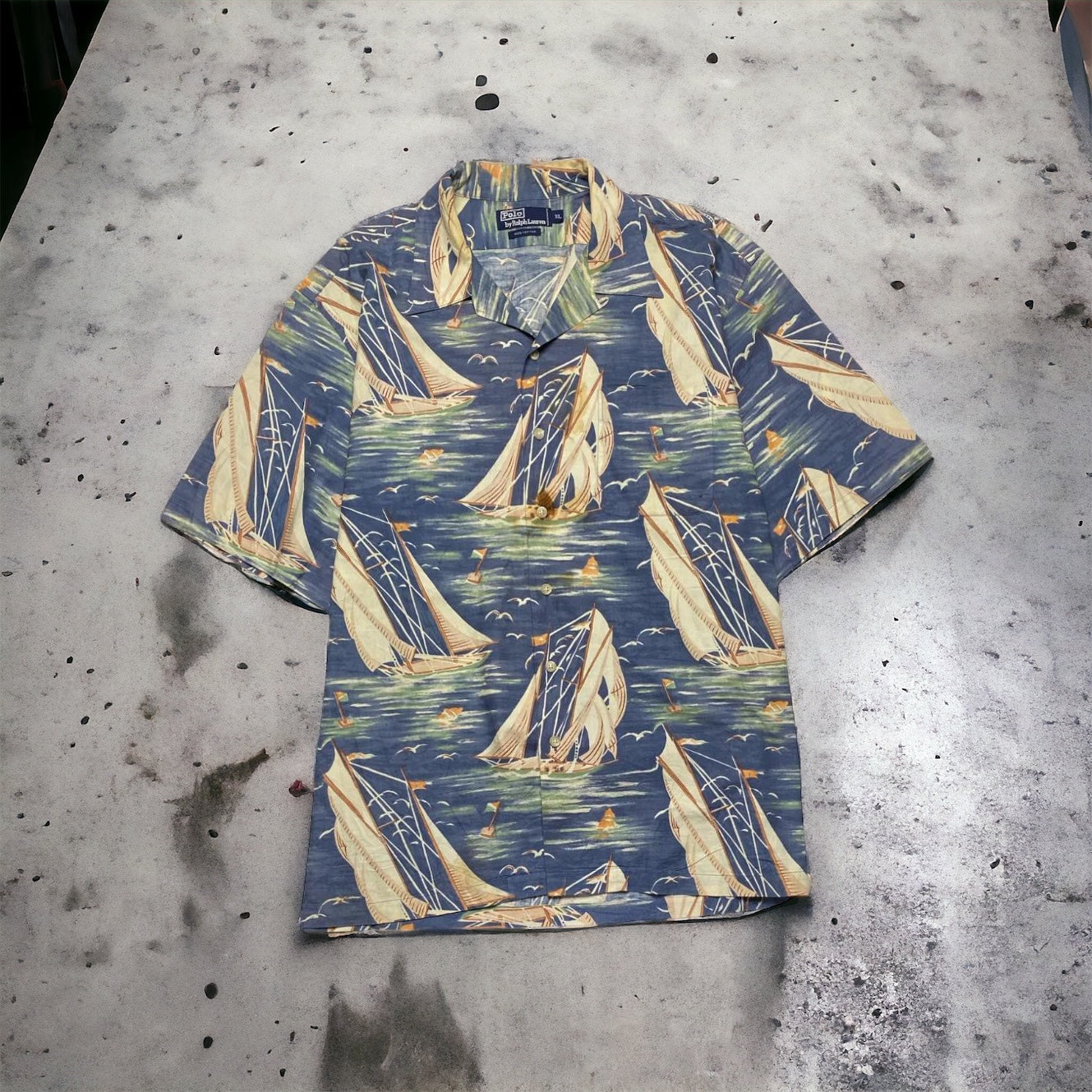 90's Polo by ‎Polo Ralph Lauren S/S shirt Hawaiian Aloha Shirt