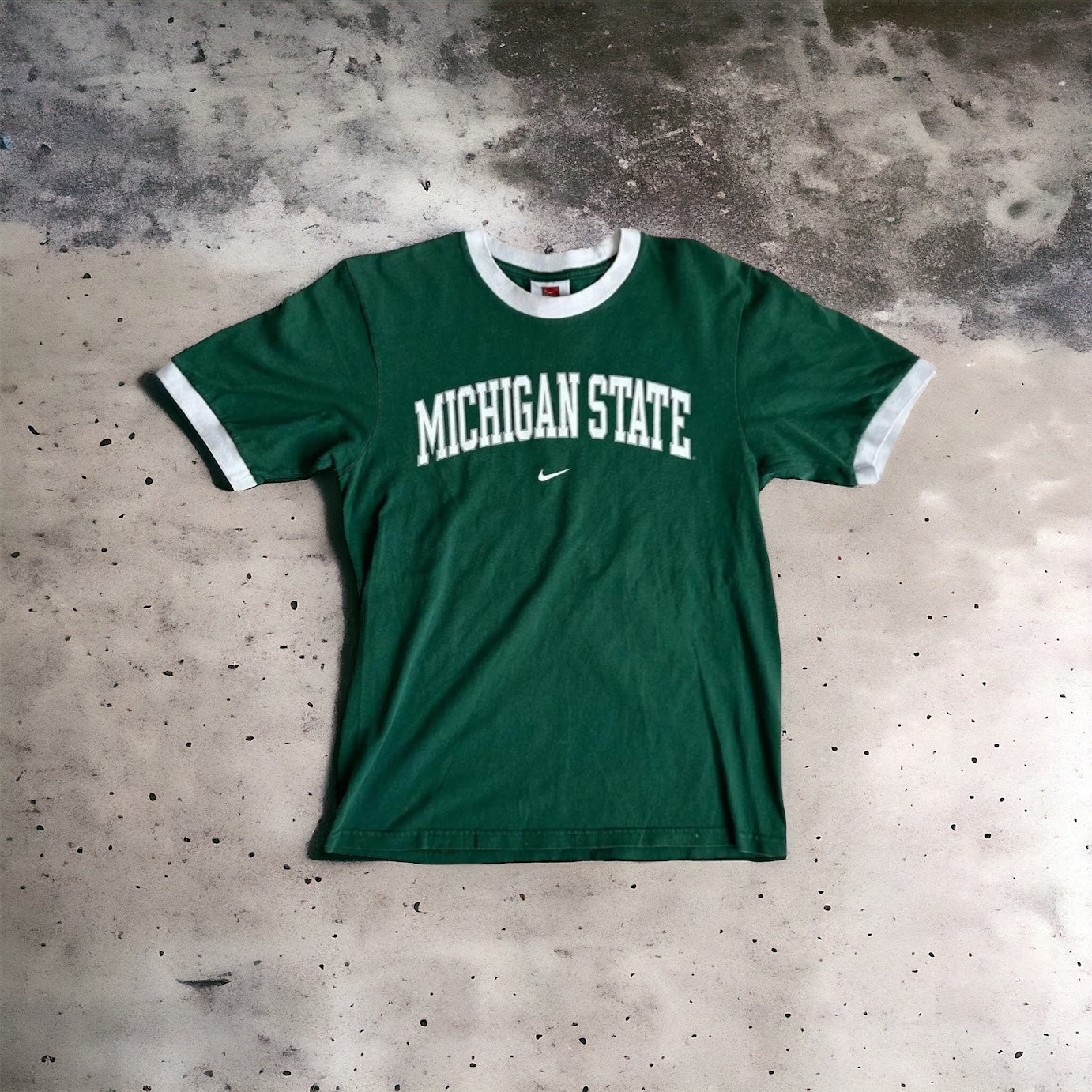 NIKE Ringer T-shirt Michigan State University Green