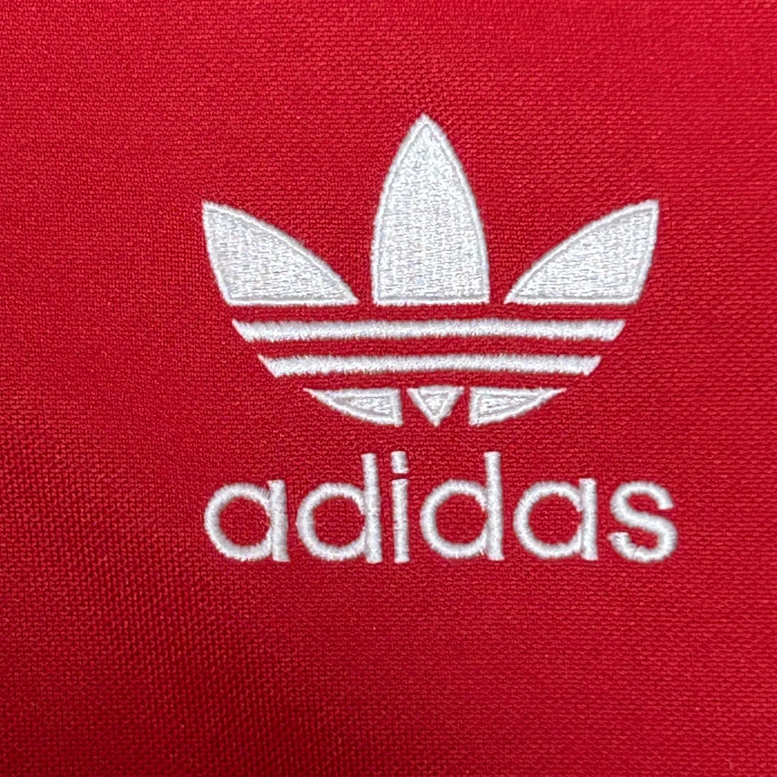 adidas Firebird Track Jacket Tracksuit Track TOP Red 3 Stripe.