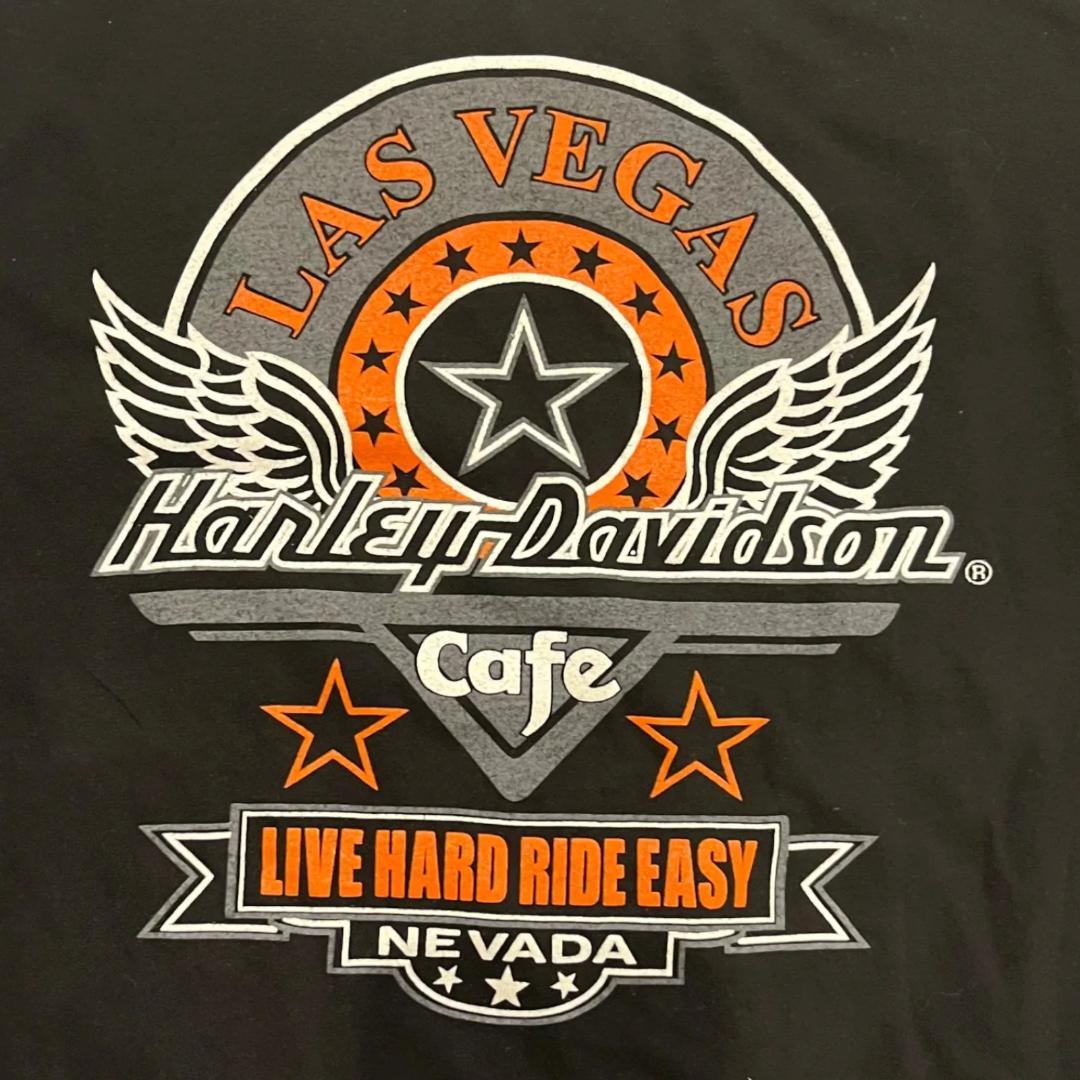 HARLEY-DAVIDSON Cafe MOTOR CYCLES Tee and Las Vegas LA
