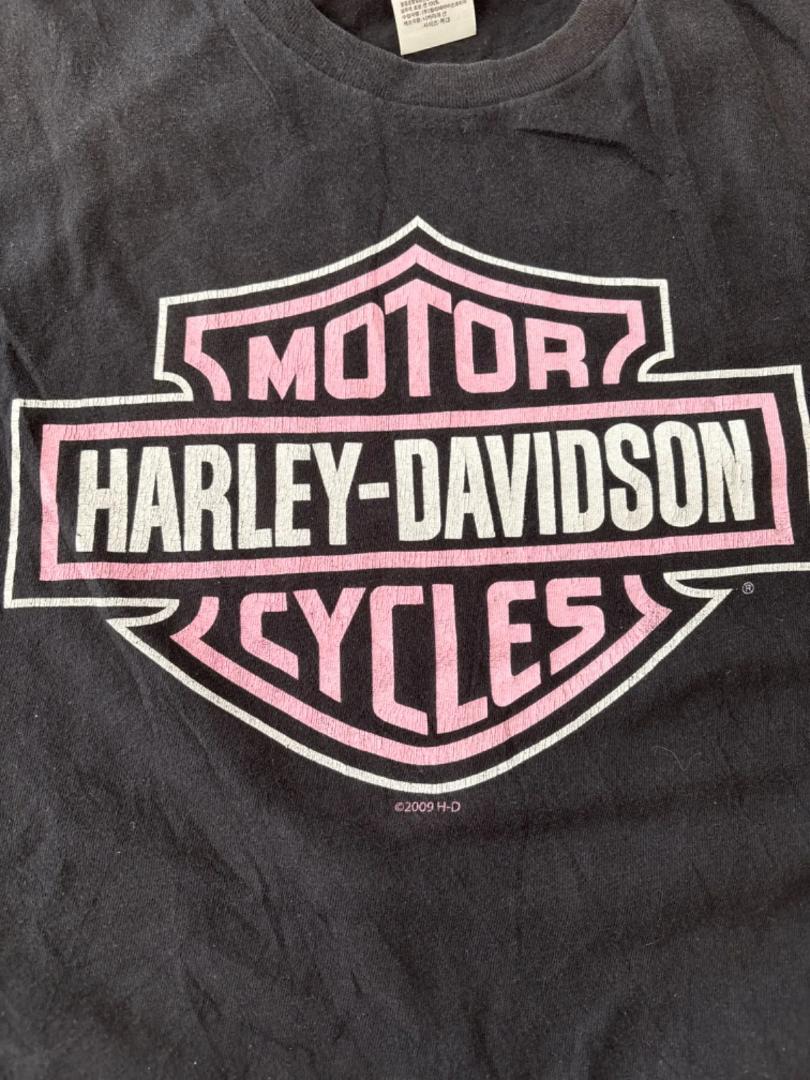 HARLEY-DAVIDSON MOTOR CYCLES Tee Pink Logo