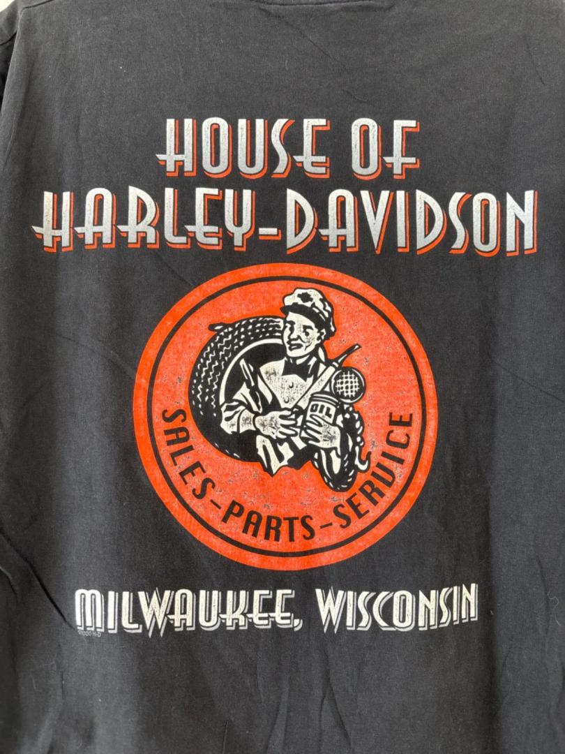 HARLEY-DAVIDSON MOTOR CYCLES Tee MILWAUKEE WISCONSIN Made in USA