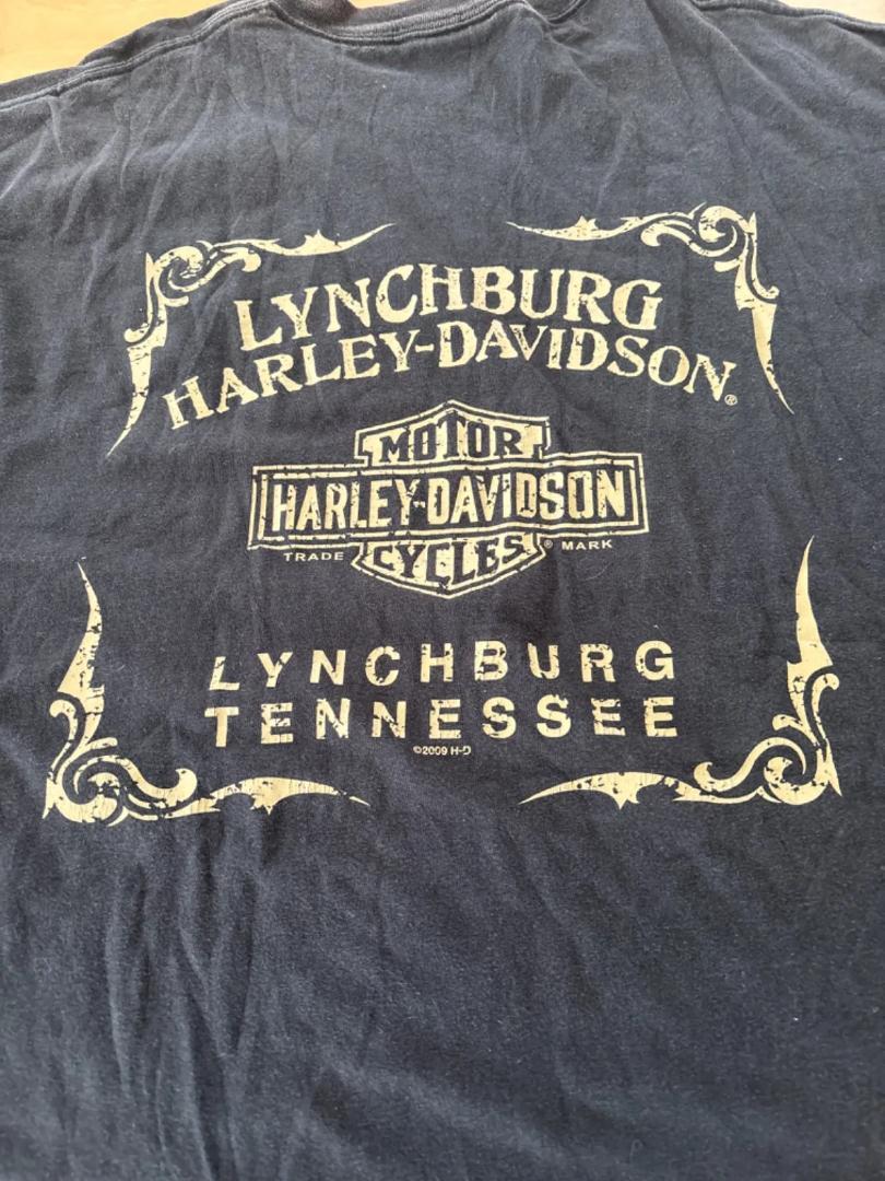 HARLEY-DAVIDSON MOTOR CYCLES Tee LYNCHBURG TENNESSEE Made in USA