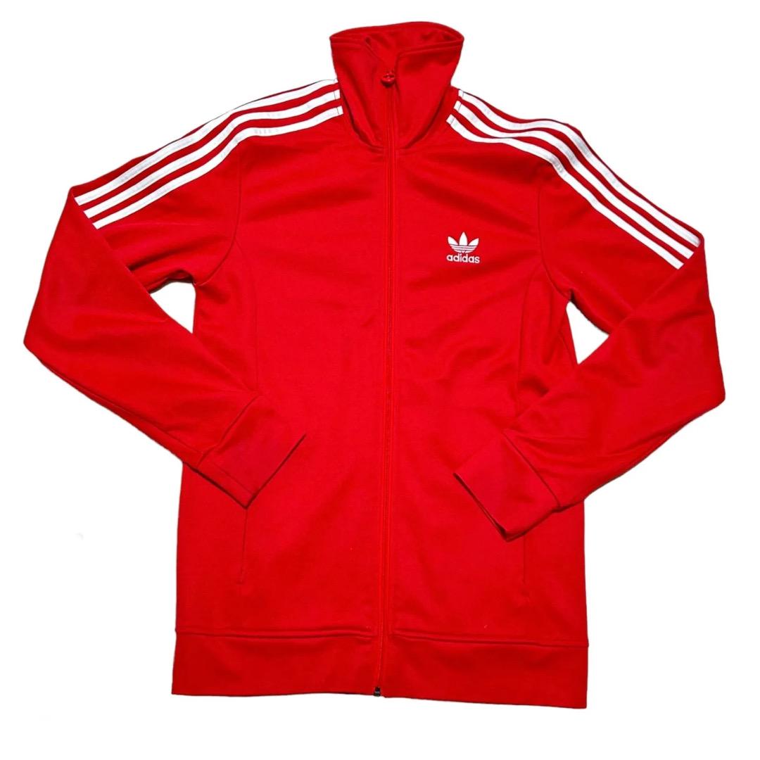 adidas Firebird Track Jacket Tracksuit Track TOP Red 3 Stripe